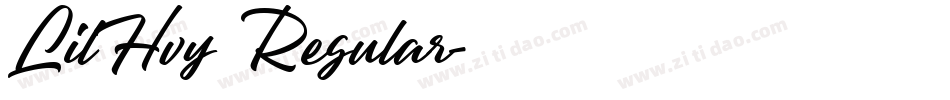 LilHvy Regular字体转换